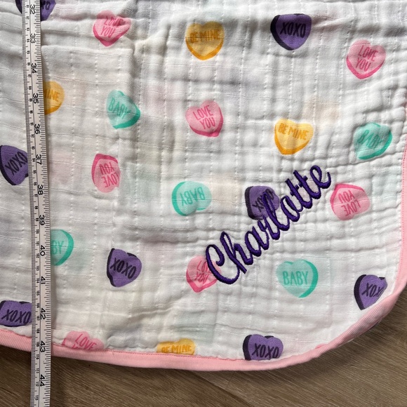 Monica and Andy- Large baby blanket - Picture 5 of 5